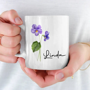 Friends Are Flowers That Never Fade - Bestie Personalized Custom Mug - Gift For Best Friends, BFF, Sisters