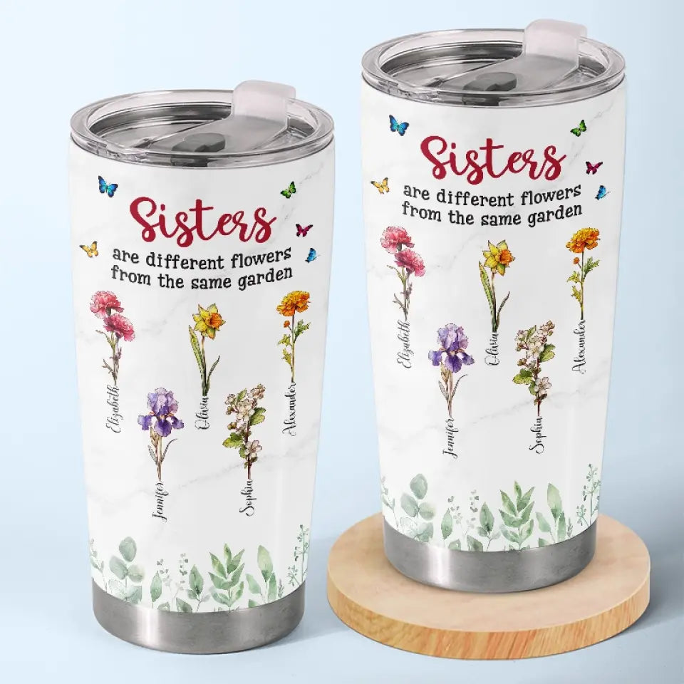 A Garden's Proud Display - Bestie Personalized Custom Tumbler - Gift For Best Friends, BFF, Sisters