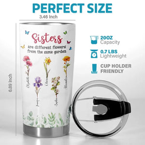 A Garden's Proud Display - Bestie Personalized Custom Tumbler - Gift For Best Friends, BFF, Sisters