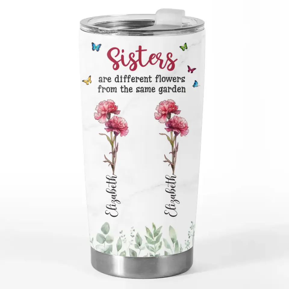 A Garden's Proud Display - Bestie Personalized Custom Tumbler - Gift For Best Friends, BFF, Sisters