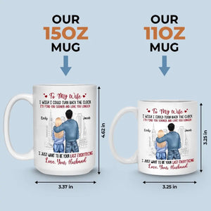 A True Love Story Never Ends - Couple Personalized Custom Mug - Gift For Husband Wife, Anniversary