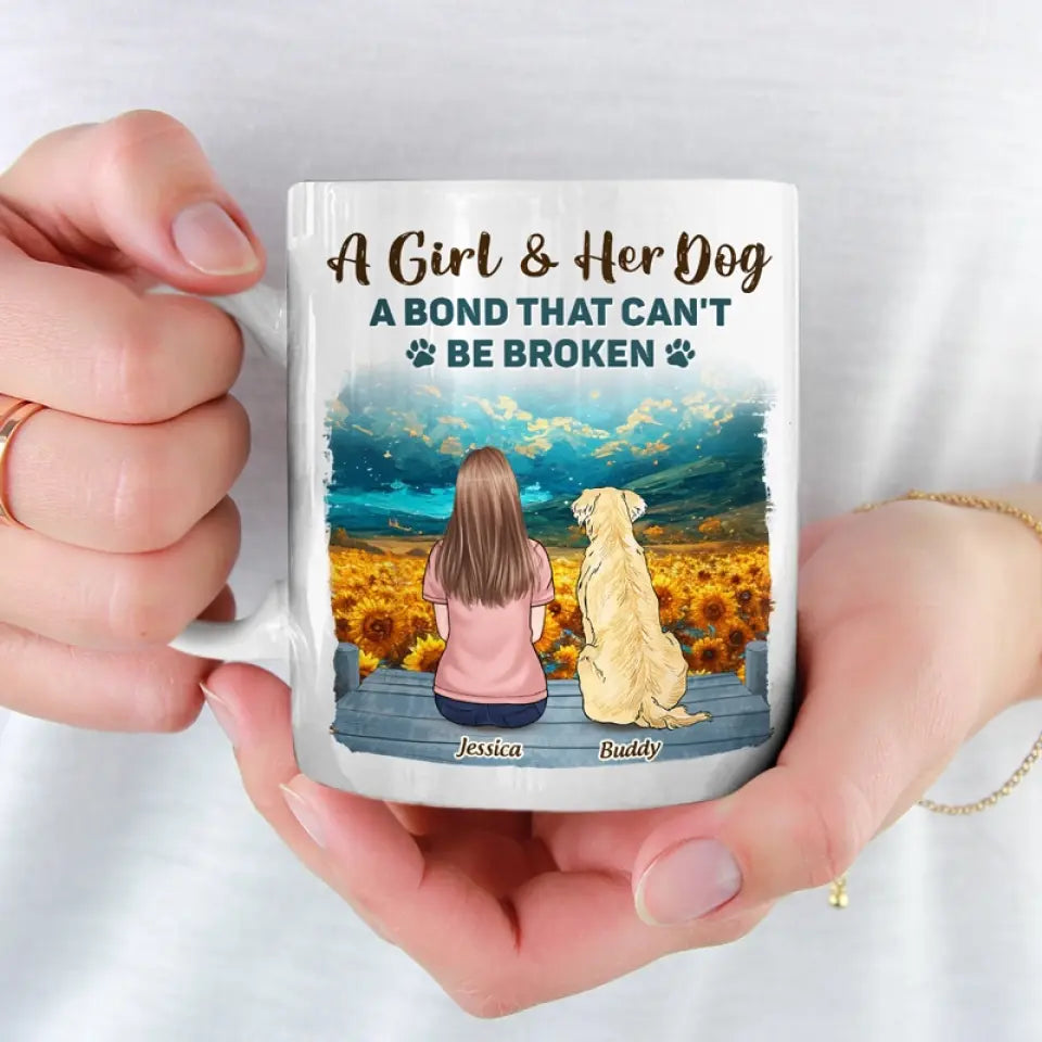 A Connection That Stands Firm -  Memorial Personalized Custom Mug - Sympathy Gift For Pet Owners, Pet Lovers