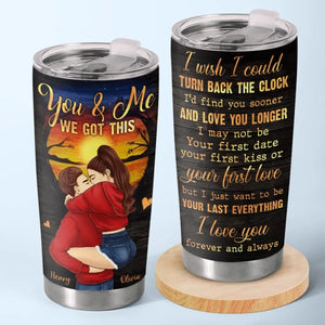 I Love You Forever And Always - Couple Personalized Custom Tumbler - Gift For Husband Wife, Anniversary