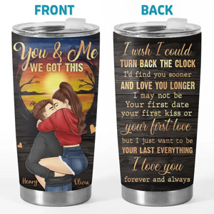 I Love You Forever And Always - Couple Personalized Custom Tumbler - Gift For Husband Wife, Anniversary