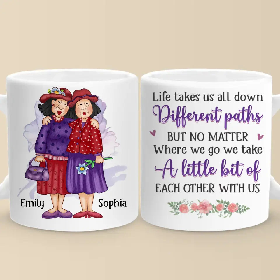 Your Heart And My Heart Are Very Old Friends - Bestie Personalized Custom Mug - Gift For Best Friends, BFF, Sisters