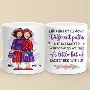 Your Heart And My Heart Are Very Old Friends - Bestie Personalized Custom Mug - Gift For Best Friends, BFF, Sisters