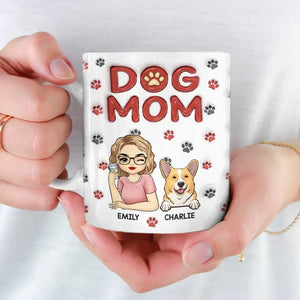 Life Is Hard, Pets Make It Better - Dog & Cat Personalized Custom 3D Inflated Effect Printed Mug - Gift For Pet Owners, Pet Lovers