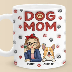 Life Is Hard, Pets Make It Better - Dog & Cat Personalized Custom 3D Inflated Effect Printed Mug - Gift For Pet Owners, Pet Lovers