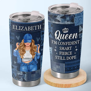 Confidence Beauty Queen - Bestie Personalized Custom Tumbler - Gift For Best Friends, BFF, Sisters