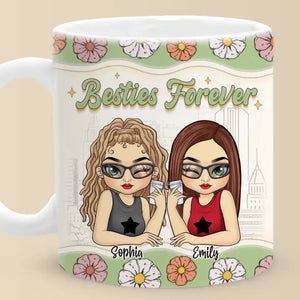 My Dear Friend - Bestie Personalized Custom 3D Inflated Effect Printed Mug - Gift For Best Friends, BFF, Sisters