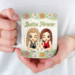 My Dear Friend - Bestie Personalized Custom 3D Inflated Effect Printed Mug - Gift For Best Friends, BFF, Sisters