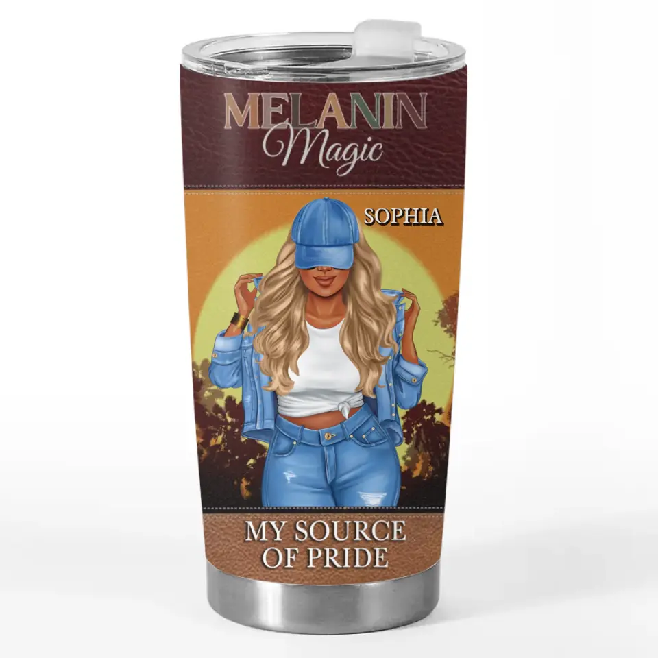 Be A Girl With A Mind, A Woman With Attitude, And A Lady With Class - Bestie Personalized Custom Tumbler - Gift For Best Friends, BFF, Sisters