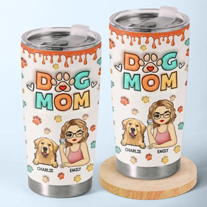 Fur, Love, And Cuddles - Dog & Cat Personalized Custom 3D Inflated Effect Printed Tumbler - Gift For Pet Owners, Pet Lovers