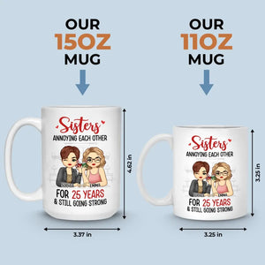 In My Friend, I Find A Second Self - Bestie Personalized Custom Mug - Gift For Best Friends, BFF, Sisters