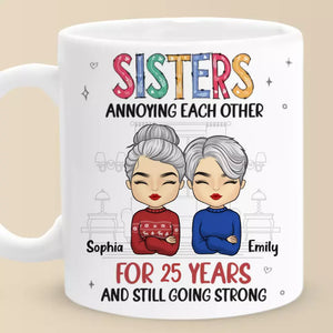 A Sibling Is Part Blood, Part Rival And Forever Friend - Family Personalized Custom Mug - Gift For Family Members, Siblings, Brothers, Sisters