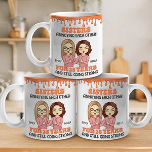 A Sibling Is Both Your Mirror And Your Opposite - Family Personalized Custom 3D Inflated Effect Printed Mug - Gift For Siblings, Brothers, Sisters