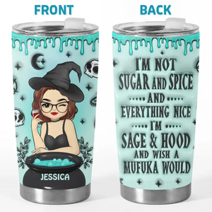 My Witch Switch Is Lit - Personalized Custom 3D Inflated Effect Printed Tumbler - Halloween Gift For Witches, Yourself