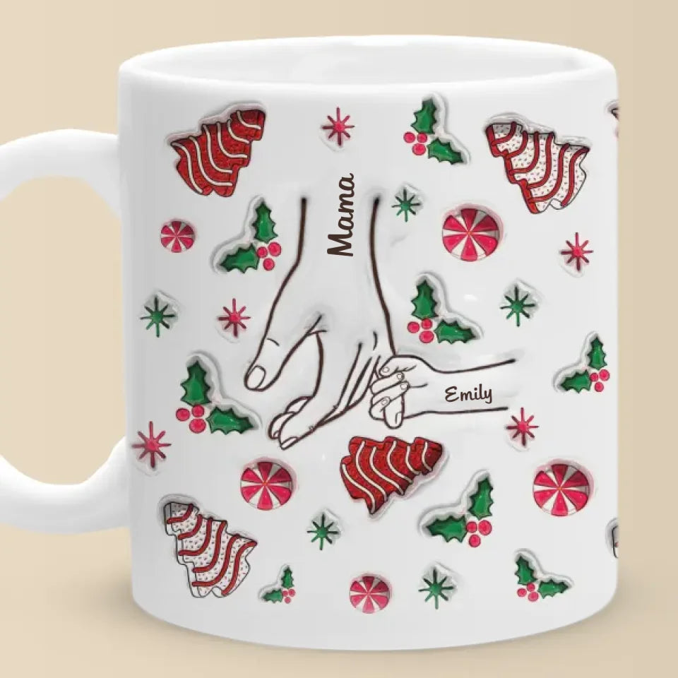 Little Things Create Big Memories With Family - Family Personalized Custom 3D Inflated Effect Printed Mug - Christmas Gift For Gift For Mom, Grandma