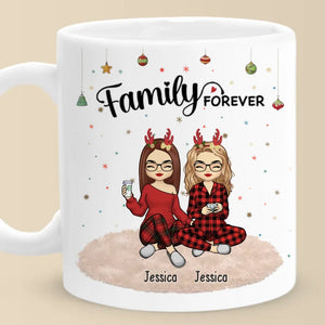 Family Makes Christmas Feel Magical - Family Personalized Custom Mug - Christmas Gift For Family Members