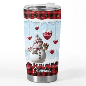 Grandma, My Home For All Seasons - Family Personalized Custom Tumbler - Christmas Gift For Mom, Grandma