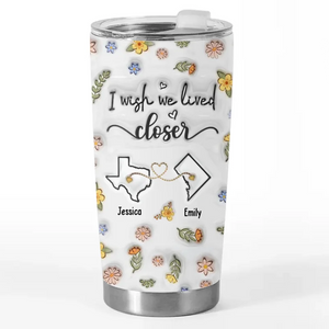 I'm Missing My Bestie In These Moments - Bestie Personalized Custom 3D Inflated Effect Printed Tumbler - Gift For Best Friends, BFF, Sisters