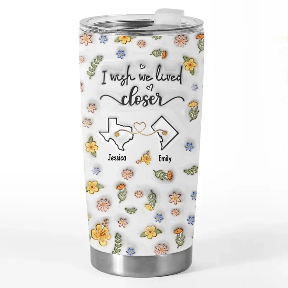 I'm Missing My Bestie In These Moments - Bestie Personalized Custom 3D Inflated Effect Printed Tumbler - Gift For Best Friends, BFF, Sisters