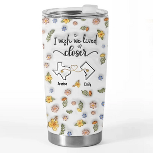 I'm Missing My Bestie In These Moments - Bestie Personalized Custom 3D Inflated Effect Printed Tumbler - Gift For Best Friends, BFF, Sisters