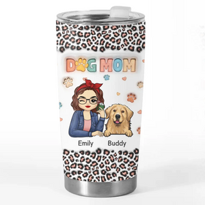 The Best Therapist Has Fur And Four Legs - Dog & Cat Personalized Custom 3D Inflated Effect Printed Tumbler - Christmas Gift For Pet Owners, Pet Lovers