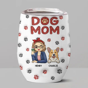 Thе Bеst Thеrapist Has Fur And Four Lеgs - Dog & Cat Personalized Custom 3D Inflated Effect Printed Tumbler - Gift For Pet Owners, Pet Lovers