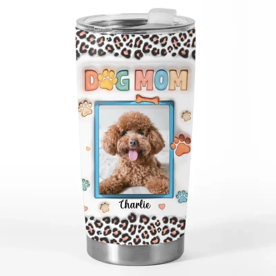 Custom Photo Furry Faces Make Every Moment More Joyful - Dog & Cat Personalized Custom 3D Inflated Effect Printed Tumbler - Christmas Gift For Pet Owners, Pet Lovers