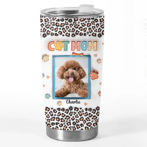 Custom Photo Furry Faces Make Every Moment More Joyful - Dog & Cat Personalized Custom 3D Inflated Effect Printed Tumbler - Christmas Gift For Pet Owners, Pet Lovers