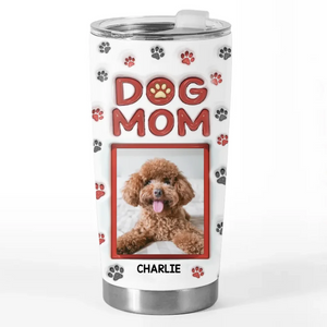 Custom Photo A Little Fur Can Brighten Even The Gloomiest Days - Dog & Cat Personalized Custom 3D Inflated Effect Printed Tumbler - Gift For Pet Owners, Pet Lovers