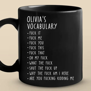 My Work Lexicon - Coworker Personalized Custom Mug - Gift For Coworkers, Work Friends, Colleagues