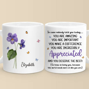 You Deserve The Best - Bestie Personalized Custom Mug - Christmas Gift For Best Friends, BFF, Sisters