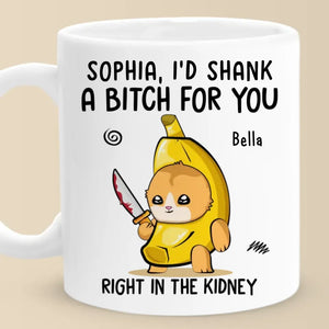 If Anyone Hurts You, I’ll Go Full Ninja On Them - Friend Personalized Custom Mug - Christmas Gift For Best Friends, Sisters, Family Members, Coworkers