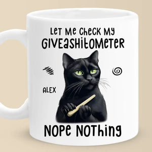 Let Me Check Му Giveashilometer - Friend Personalized Custom Mug - Christmas Gift, Birthday Gift For Best Friends, Family Members, Coworkers, Yourself