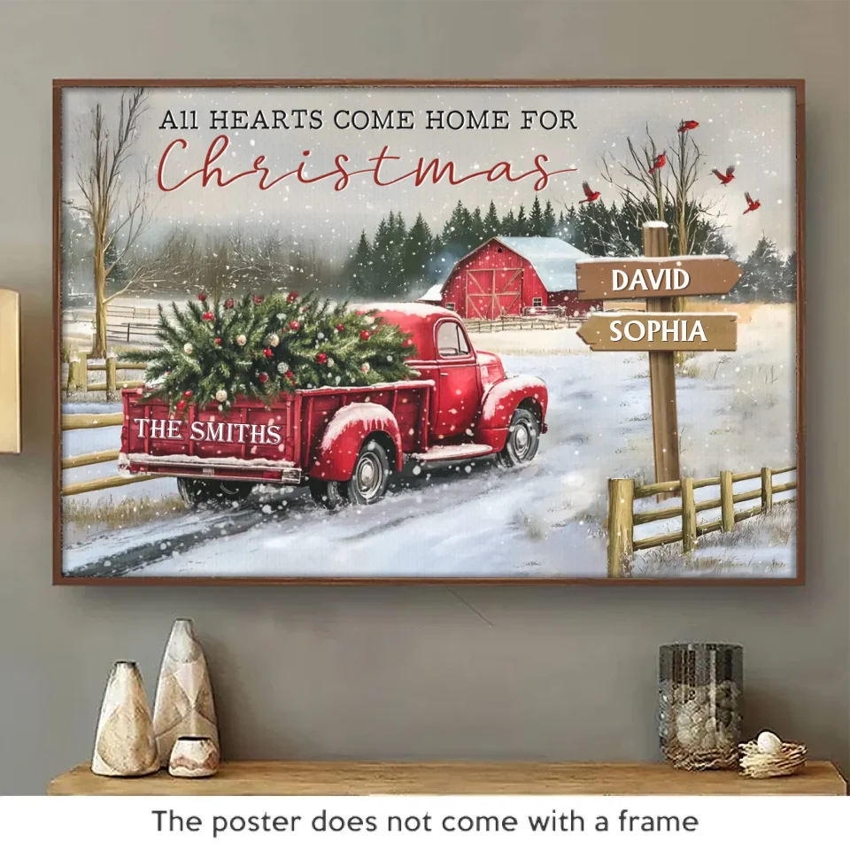 Family Is The Greatest Christmas Gift - Family Personalized Custom Horizontal Poster - Christmas Gift For Family Members