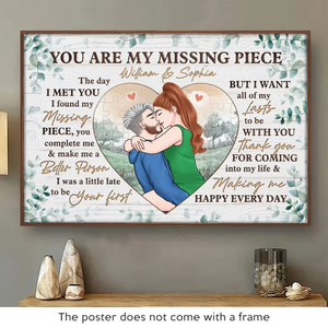 Thank You For Coming Into My Life - Couple Personalized Custom Horizontal Poster - Gift For Husband Wife, Anniversary