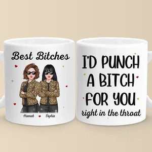 Life Is Sweeter With A Bestie By Your Side - Bestie Personalized Custom Mug - Christmas Gift For Best Friends, BFF, Sisters