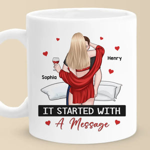 A Kiss Is Our Love’s Silent Promise - Couple Personalized Custom Mug - Christmas Gift For Husband Wife, Anniversary