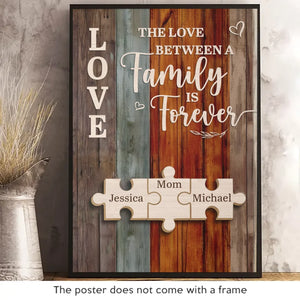 Together We Make A Family - Family Personalized Custom Vertical Poster - Gift For Family Members