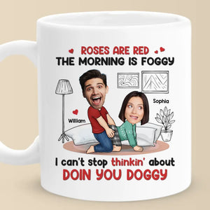 Custom Photo We're Not Just Naughty, We're Hilarious Too - Couple Personalized Custom Mug - Gift For Husband Wife, Anniversary