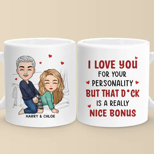 Our Hearts Speak The Same Language - Couple Personalized Custom Mug - Gift For Husband Wife, Anniversary