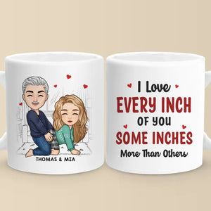 Every Day, I Love You More - Couple Personalized Custom Mug - Gift For Husband Wife, Anniversary