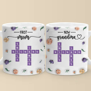 Through Generations, Love Is The Thread That Binds Us - Family Personalized Custom 3D Inflated Effect Printed Mug - Gift For Mom, Grandma