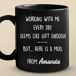 Work It Harder, Make It Better - Coworker Personalized Custom Black Mug - Gift For Coworkers, Work Friends, Colleagues