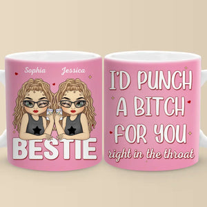 Forever Grateful For Your Friendship - Bestie Personalized Custom Mug - Gift For Best Friends, BFF, Sisters