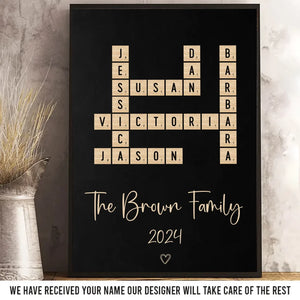 Together, We Celebrate The Magic Of The Season - Family Personalized Custom Vertical Poster - Gift For Family Members