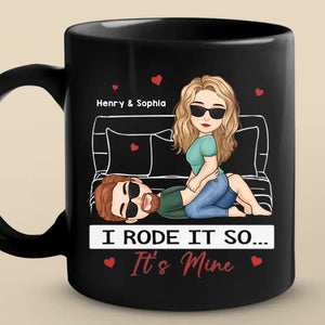 My Favorite Cardio Workout - Couple Personalized Custom Black Mug - Gift For Husband Wife, Anniversary