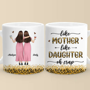 Daughter By Birth, Friend By Choice - Family Personalized Custom Mug - Gift For Mom, Daughter